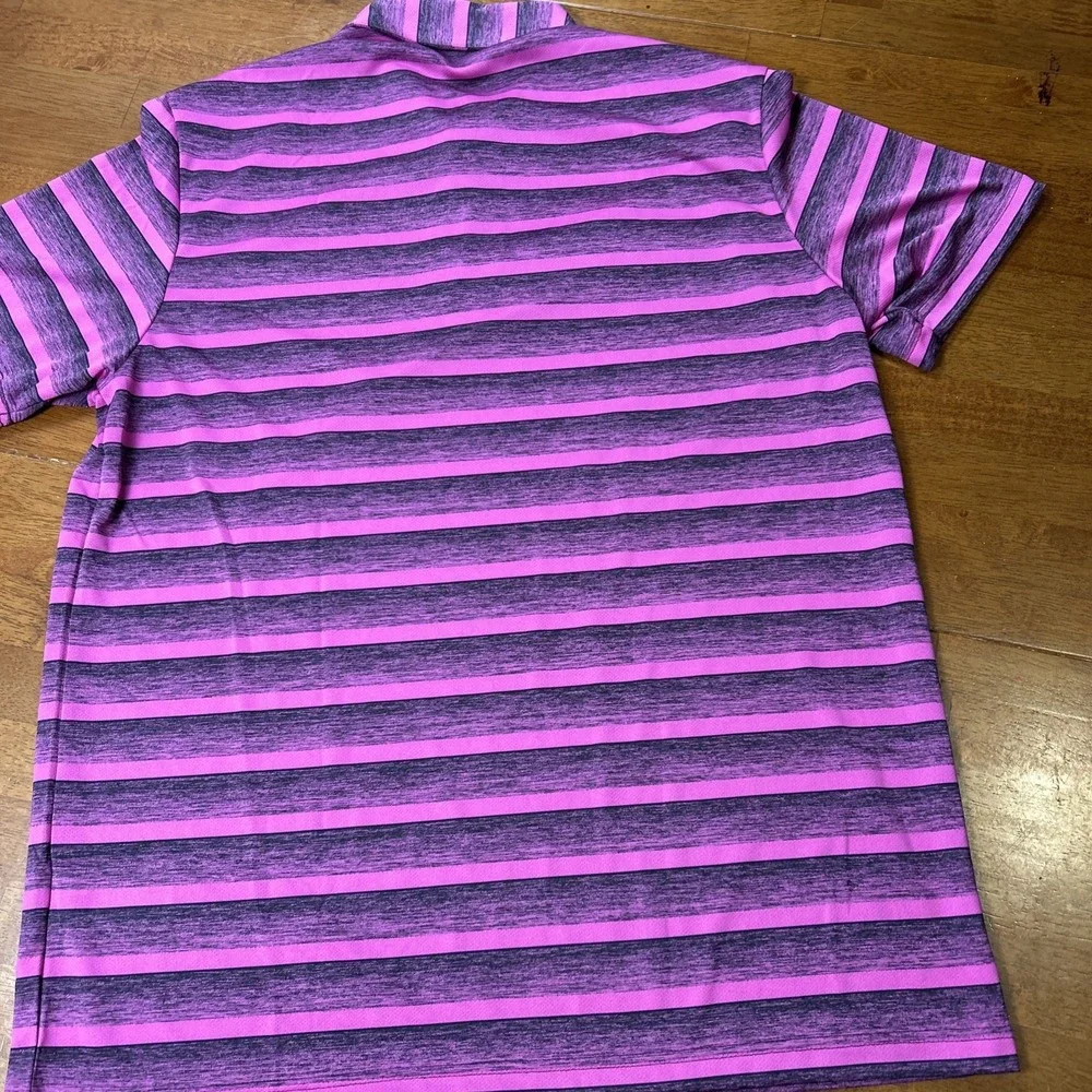 Adidas Polo Shirt Men's Size Large Golf Pink Purple